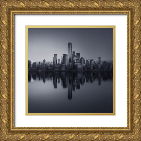 Here comes the day Gold Ornate Wood Framed Art Print with Double Matting by Ruiz Dueso, Jorge