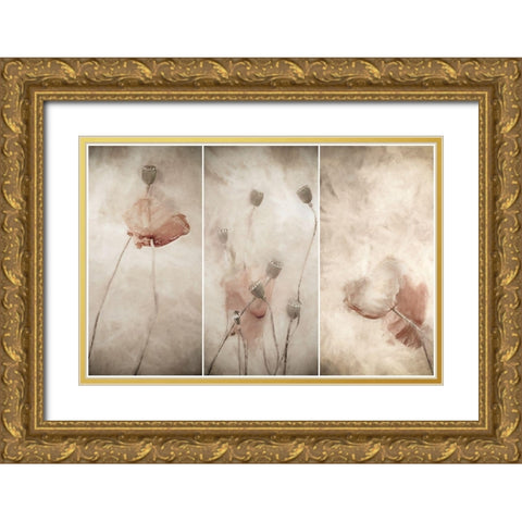 Swaying Gentle In The Breeze Gold Ornate Wood Framed Art Print with Double Matting by Claes, Gilbert