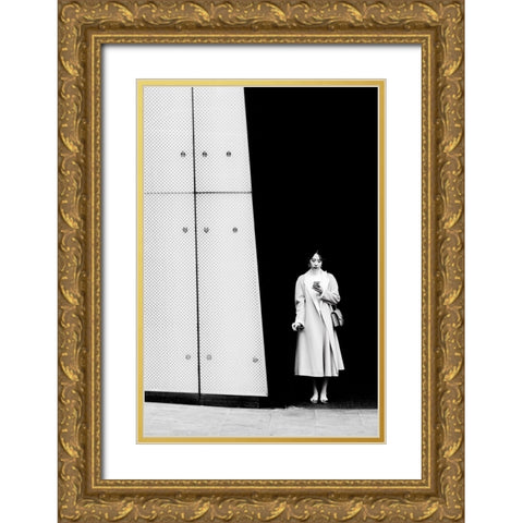 Untitled Gold Ornate Wood Framed Art Print with Double Matting by Dobrev, Evelin