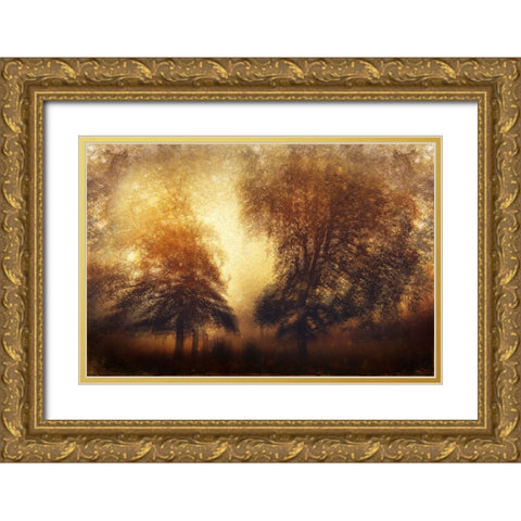 Untitled Gold Ornate Wood Framed Art Print with Double Matting by Davidsson, Gustav
