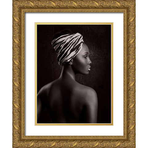 Fernanda Gold Ornate Wood Framed Art Print with Double Matting by Rosler, Ingo