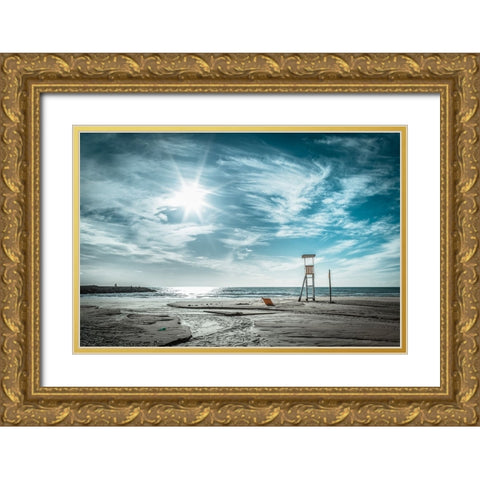 ... Winter Time ! Gold Ornate Wood Framed Art Print with Double Matting by Principato, Antonio