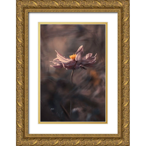 Japanese Style Gold Ornate Wood Framed Art Print with Double Matting by BRAVIN, Fabien