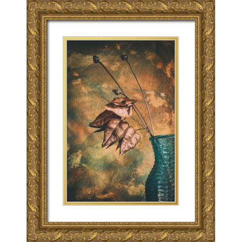 Split Gold Ornate Wood Framed Art Print with Double Matting by Kiral, Cicek