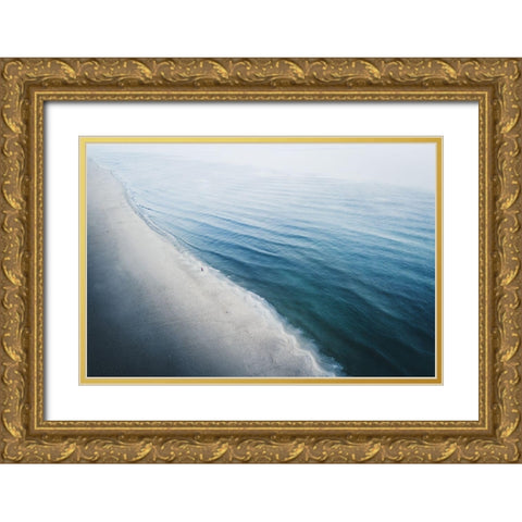 Man Gold Ornate Wood Framed Art Print with Double Matting by Ziomek, Witold