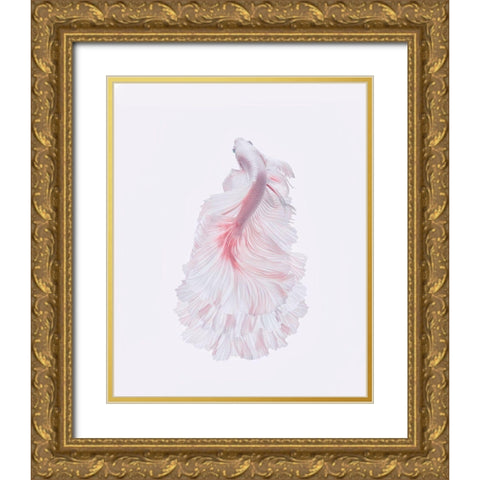 The White Dress Gold Ornate Wood Framed Art Print with Double Matting by Halil, Andi