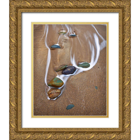 Zen Moment Gold Ornate Wood Framed Art Print with Double Matting by Anderson, Matt