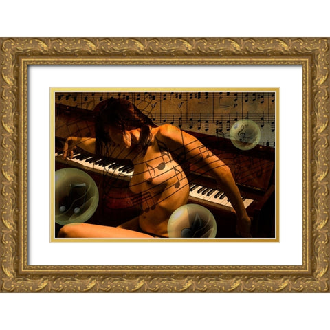 The Sound Of Music Gold Ornate Wood Framed Art Print with Double Matting by Fuchs, Dov