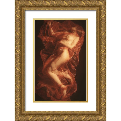 Burning Witch 3 Gold Ornate Wood Framed Art Print with Double Matting by Lazzarotti, Paolo