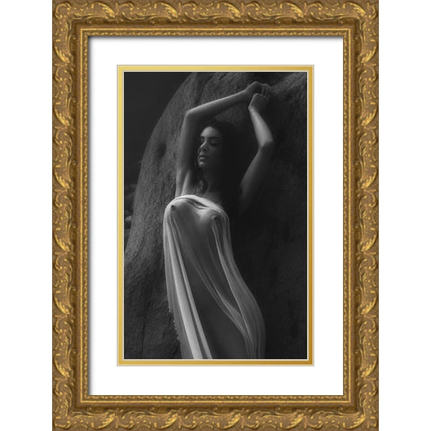 Relaxing At The Sun 5 Gold Ornate Wood Framed Art Print with Double Matting by Lazzarotti, Paolo