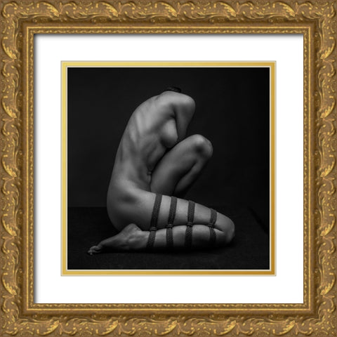 Strings Attached Gold Ornate Wood Framed Art Print with Double Matting by Valevicius, Aurimas