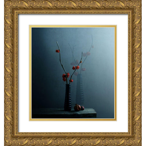 A Spectral Presence Gold Ornate Wood Framed Art Print with Double Matting by Halaby, Margaret