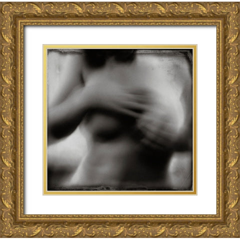 Untitled Gold Ornate Wood Framed Art Print with Double Matting by Bousca, Bogdan