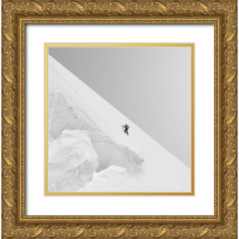 Effort Gold Ornate Wood Framed Art Print with Double Matting by Nodeh, Mostafa