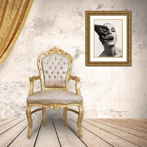 ItS Ok Gold Ornate Wood Framed Art Print with Double Matting by VALEVICIUS, AURIMAS