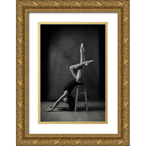 Recline Gold Ornate Wood Framed Art Print with Double Matting by Ashton-Jones, Howard