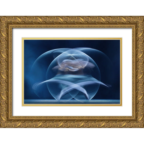 Spirit Of Dance Gold Ornate Wood Framed Art Print with Double Matting by Borges, Nuno