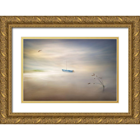 Dreaming Of The Sea Gold Ornate Wood Framed Art Print with Double Matting by Osuna, Fran