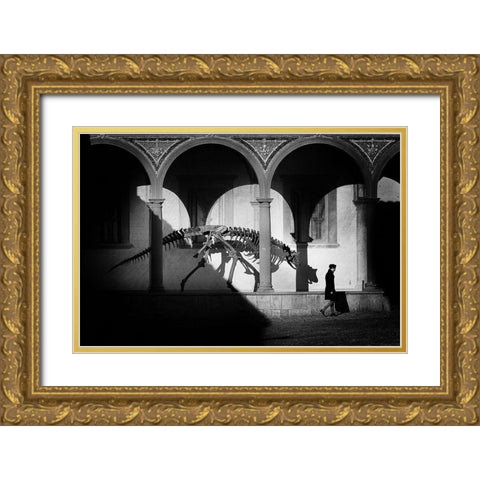 A Quiet Day Of Fear Gold Ornate Wood Framed Art Print with Double Matting by Moretti, Claudio