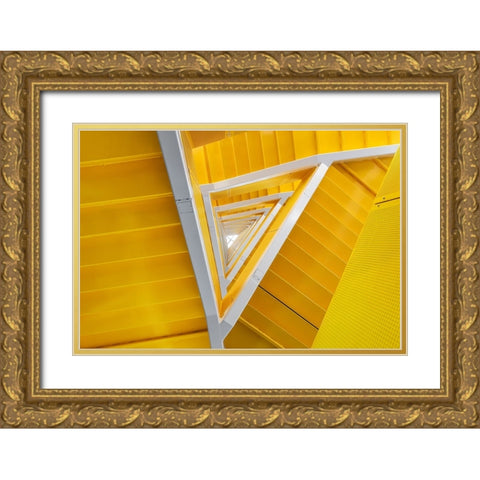 Stairway To Enlightenment Gold Ornate Wood Framed Art Print with Double Matting by Pearson, Wayne