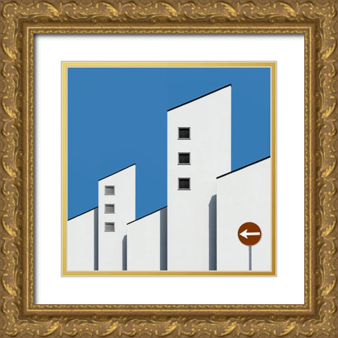 Architecture Gold Ornate Wood Framed Art Print with Double Matting by Schuster, Inge