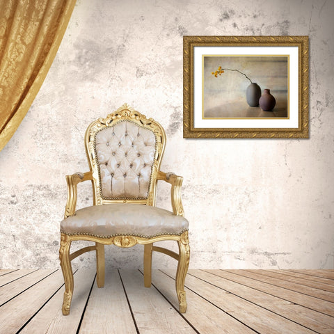 Untitled Gold Ornate Wood Framed Art Print with Double Matting by Arjona, Elena