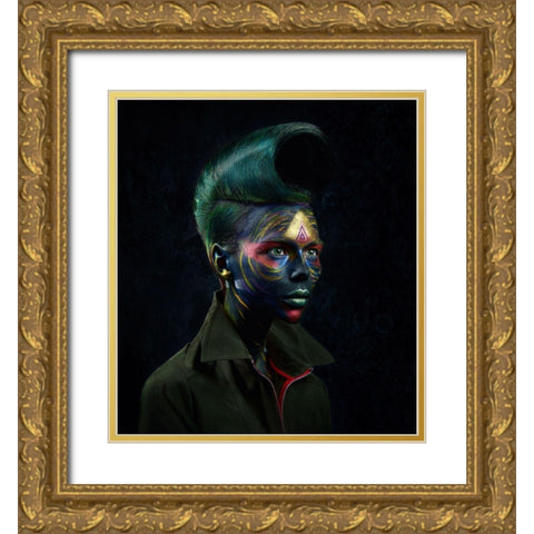 Mod 19 Gold Ornate Wood Framed Art Print with Double Matting by Kovalev, Ivan