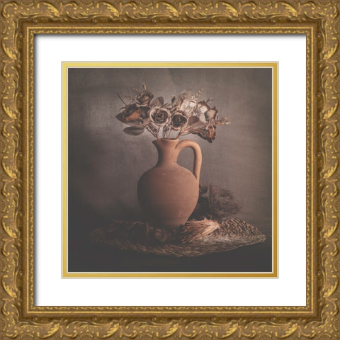 Calm Shadows Gold Ornate Wood Framed Art Print with Double Matting by Kiral, Cicek