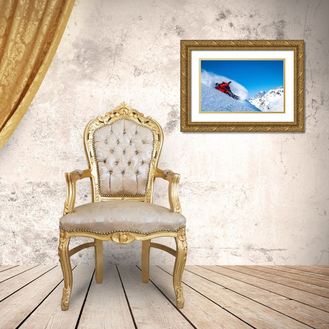 Signature Frontside Turn Gold Ornate Wood Framed Art Print with Double Matting by Verbiest, Eric