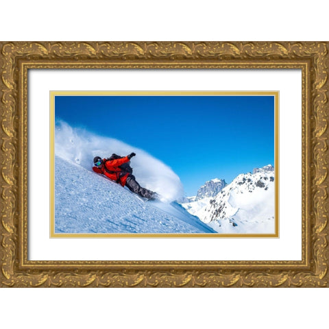 Signature Frontside Turn Gold Ornate Wood Framed Art Print with Double Matting by Verbiest, Eric