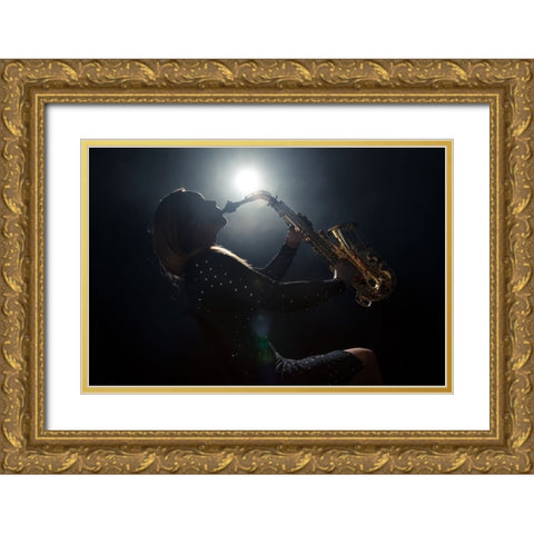 Untitled Gold Ornate Wood Framed Art Print with Double Matting by Minar, Patrik