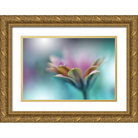 Memories Of Sea.. Gold Ornate Wood Framed Art Print with Double Matting by Nan, Juliana