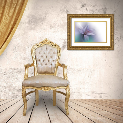 Beyond.. Gold Ornate Wood Framed Art Print with Double Matting by Nan, Juliana