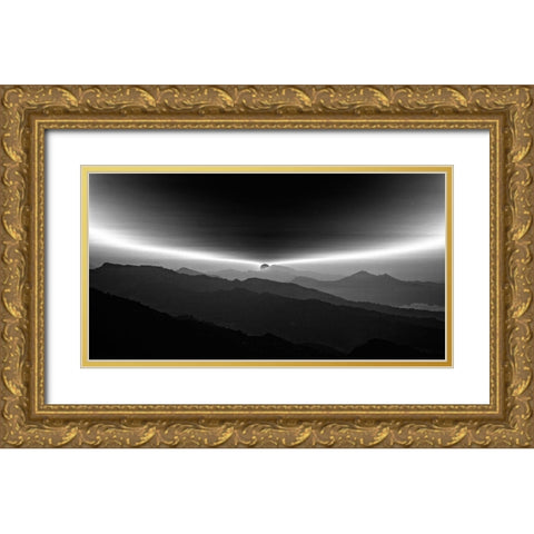 Sunrise On The Anapurna Gold Ornate Wood Framed Art Print with Double Matting by Depaepe, Yvette