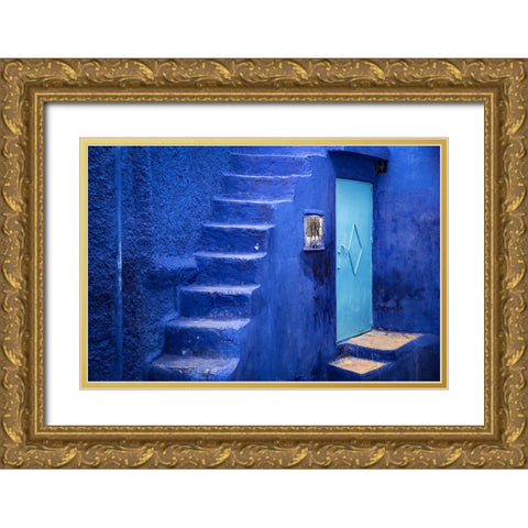 Steps Up Gold Ornate Wood Framed Art Print with Double Matting by Wride, Linda