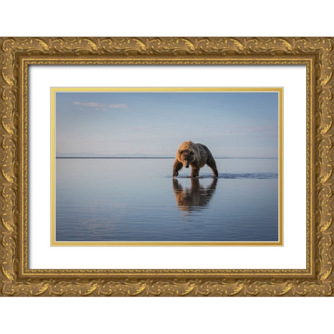 Walking My Walk Gold Ornate Wood Framed Art Print with Double Matting by Doyle, Renee