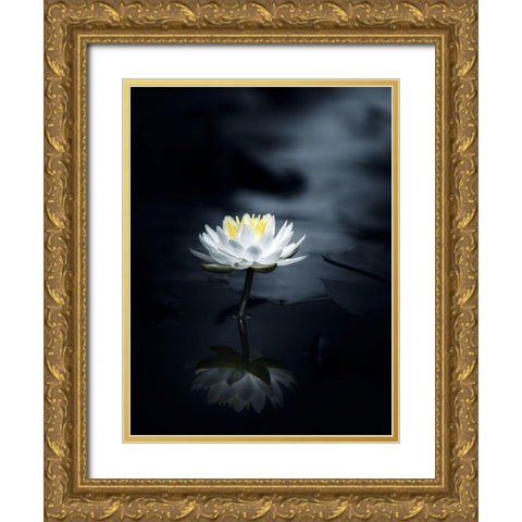 Reflection Gold Ornate Wood Framed Art Print with Double Matting by Suzuki, Takashi