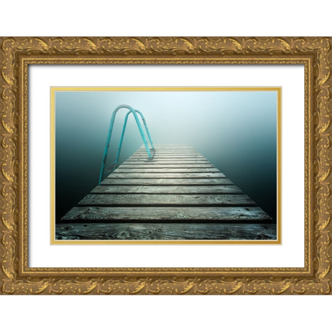 Summer Memories Gold Ornate Wood Framed Art Print with Double Matting by Rebustini, Luca