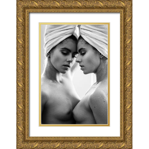My Home, My Freedom Gold Ornate Wood Framed Art Print with Double Matting by Krystynek MQEP, Martin