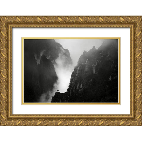 Er?Appaandsup1;-Candfrac34 Gold Ornate Wood Framed Art Print with Double Matting by Wang, Aijun