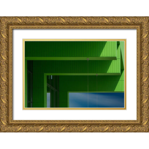 Guides Gold Ornate Wood Framed Art Print with Double Matting by van Son, Greetje