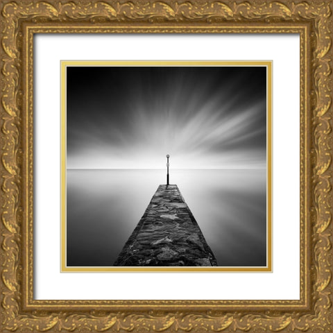 Black Jetty Gold Ornate Wood Framed Art Print with Double Matting by Digalakis, George