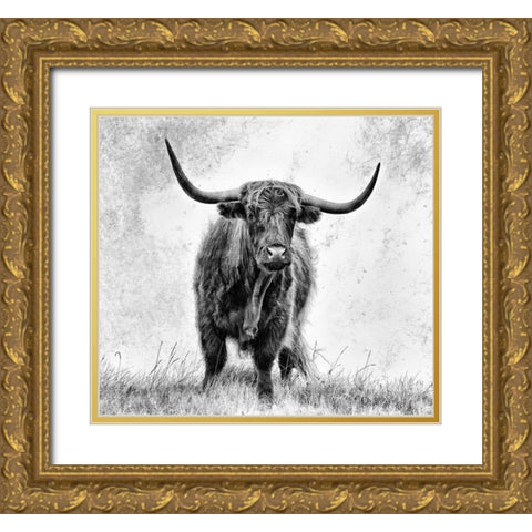 La Force Gold Ornate Wood Framed Art Print with Double Matting by Pecqueux, Stephane