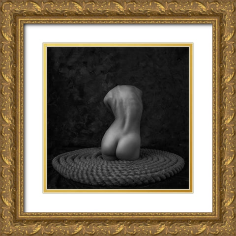 The Sprout Gold Ornate Wood Framed Art Print with Double Matting by Valevicius, Aurimas