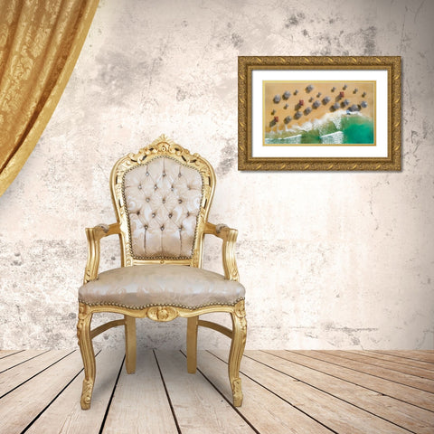 Am:Pm Gold Ornate Wood Framed Art Print with Double Matting by Hassan, Wisam