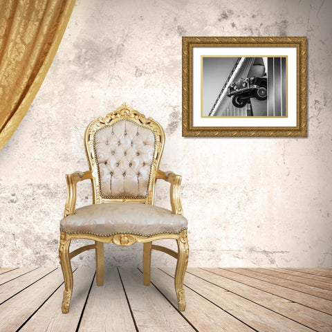 Coming Through Gold Ornate Wood Framed Art Print with Double Matting by Moss, Susan