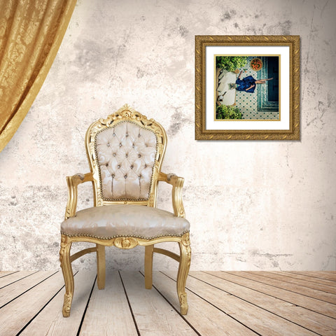 Have A Break Gold Ornate Wood Framed Art Print with Double Matting by Ambra