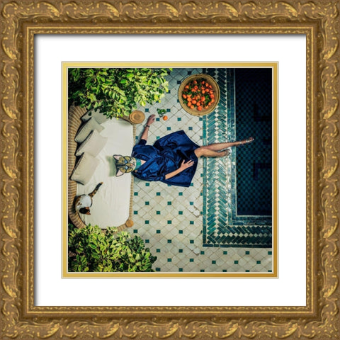 Have A Break Gold Ornate Wood Framed Art Print with Double Matting by Ambra