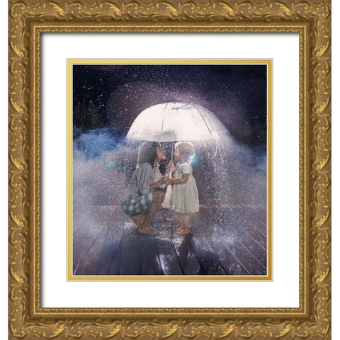 Love Is In The Air Gold Ornate Wood Framed Art Print with Double Matting by Gurfinkel, Alina