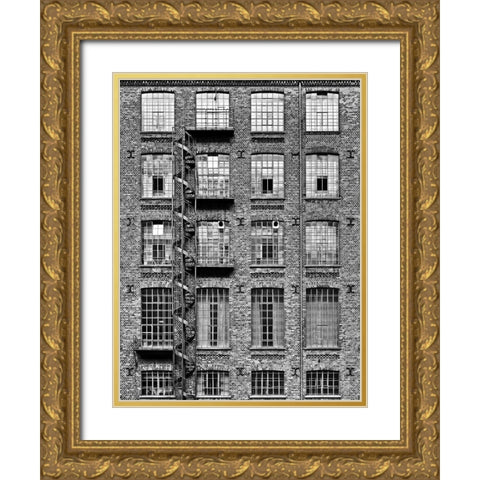 Spiral Staircase /2 Gold Ornate Wood Framed Art Print with Double Matting by Ebert, Steffen